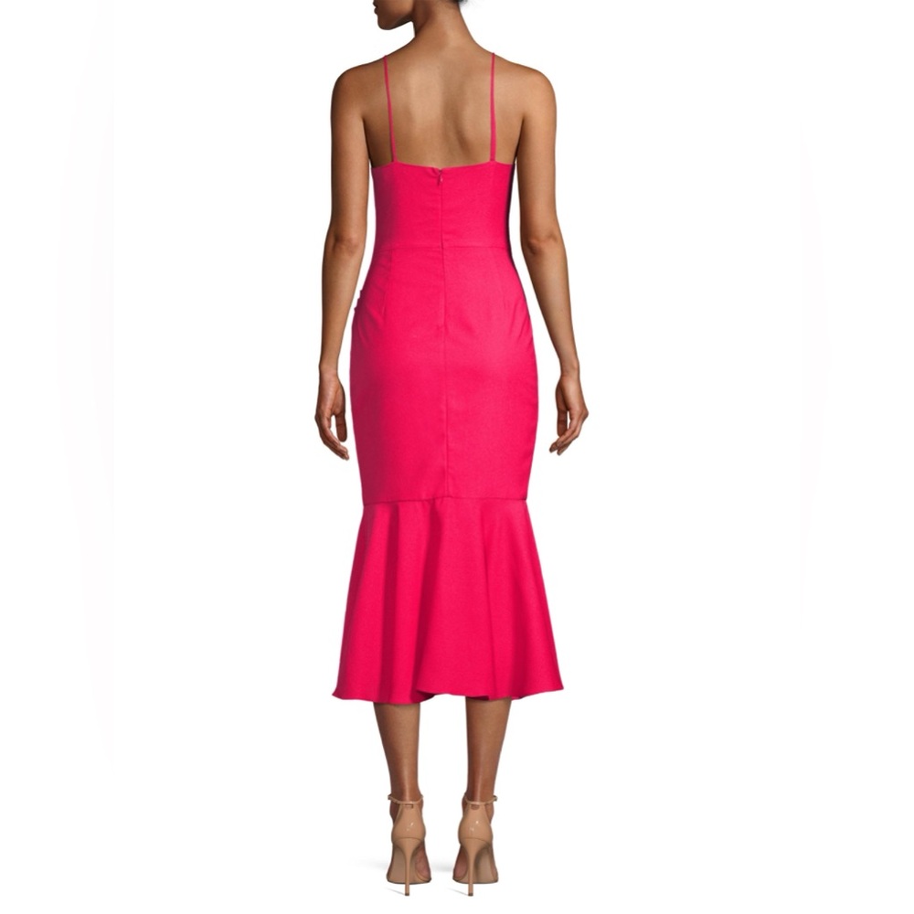 PatBO Red Ruffle Midi Dress - Picture 4 of 8